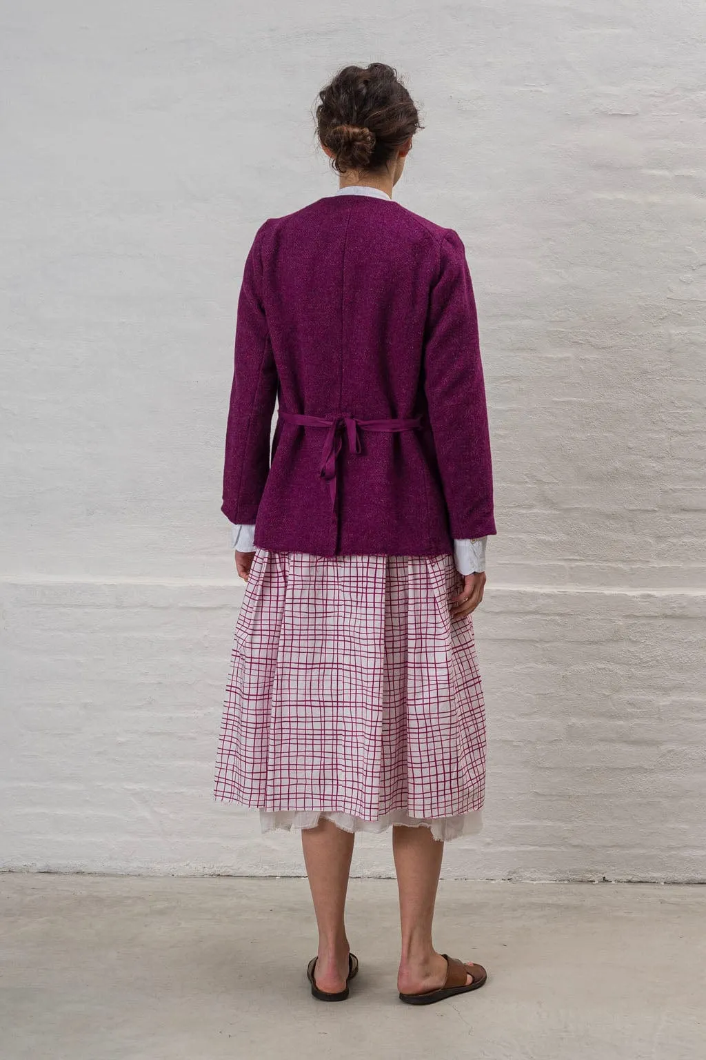 Skirt Print Jnes | Fuchsia Checks