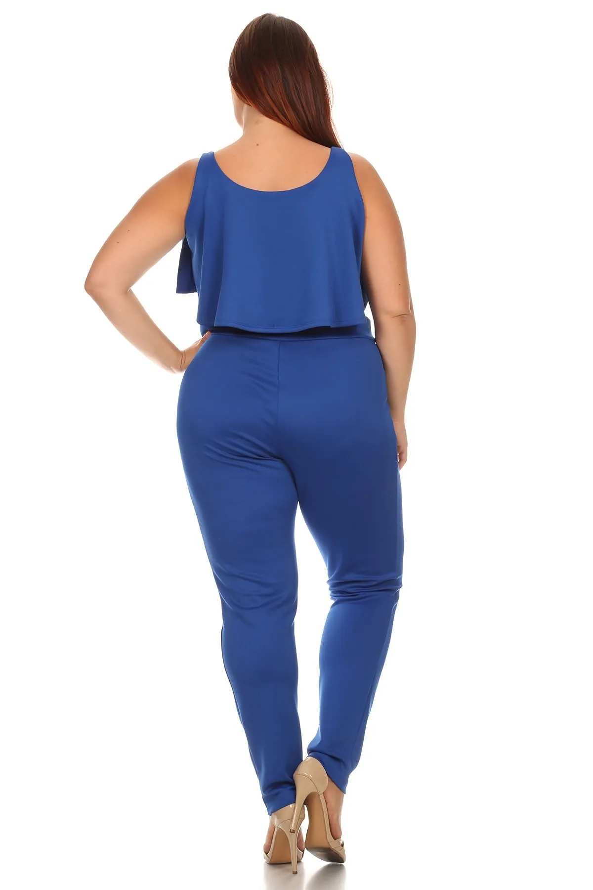 Sleeveless Crop Top With Fitted Pants