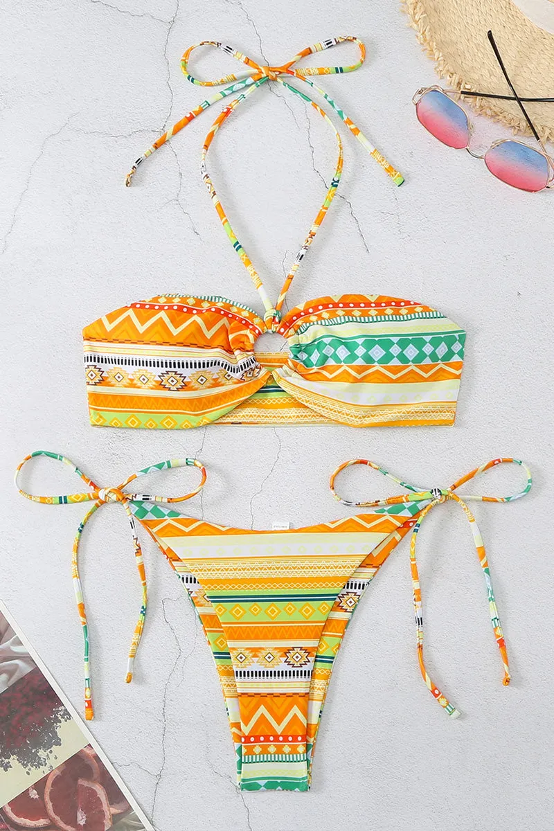 SM0467 Bohemian Bandeau Bikini Set