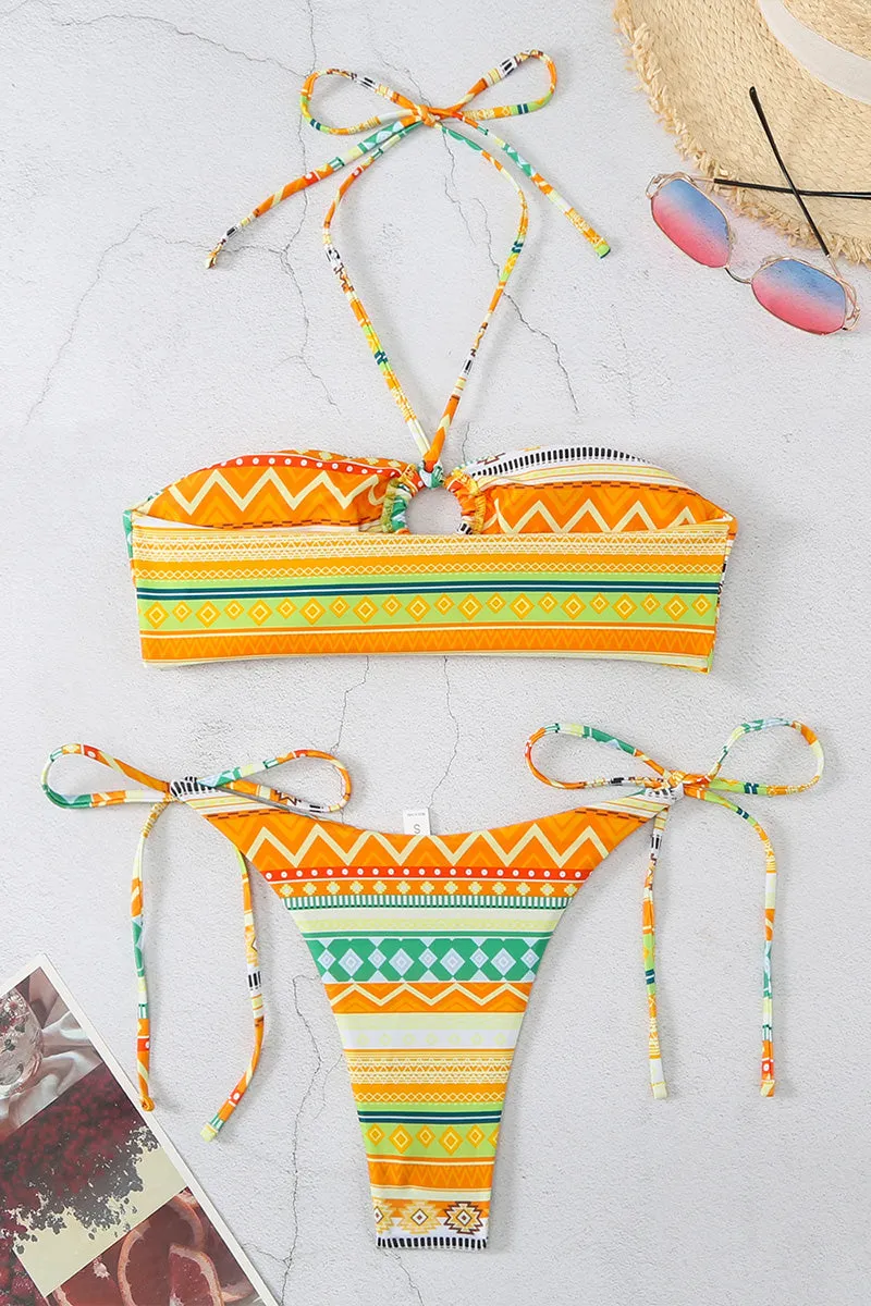 SM0467 Bohemian Bandeau Bikini Set