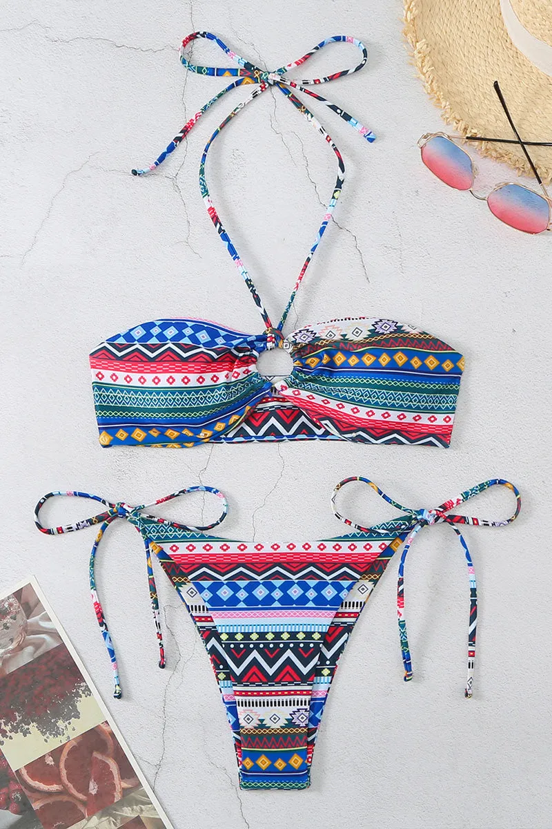 SM0467 Bohemian Bandeau Bikini Set