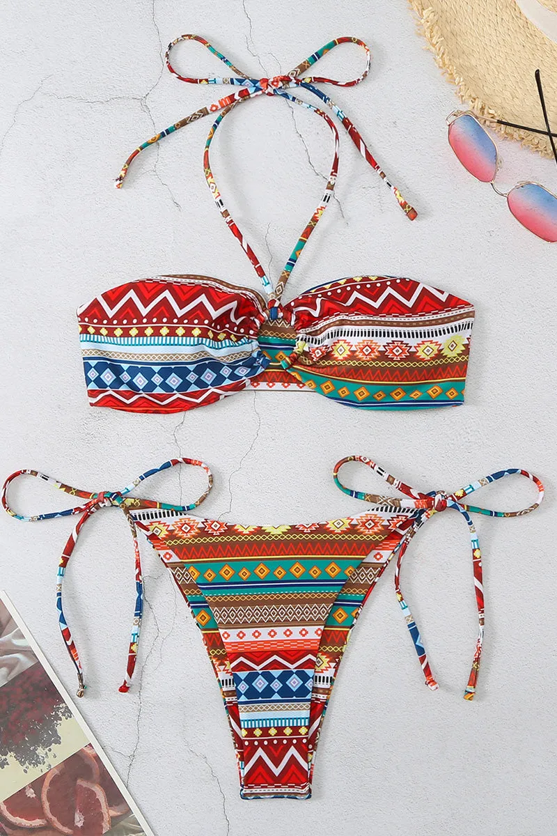SM0467 Bohemian Bandeau Bikini Set