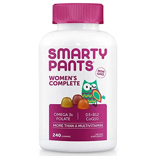 Smarty Pants Red completa de suplemento dietético multivitamínico para mujer (240 gomas), 240 unidades