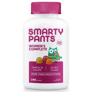 Smarty Pants Red completa de suplemento dietético multivitamínico para mujer (240 gomas), 240 unidades