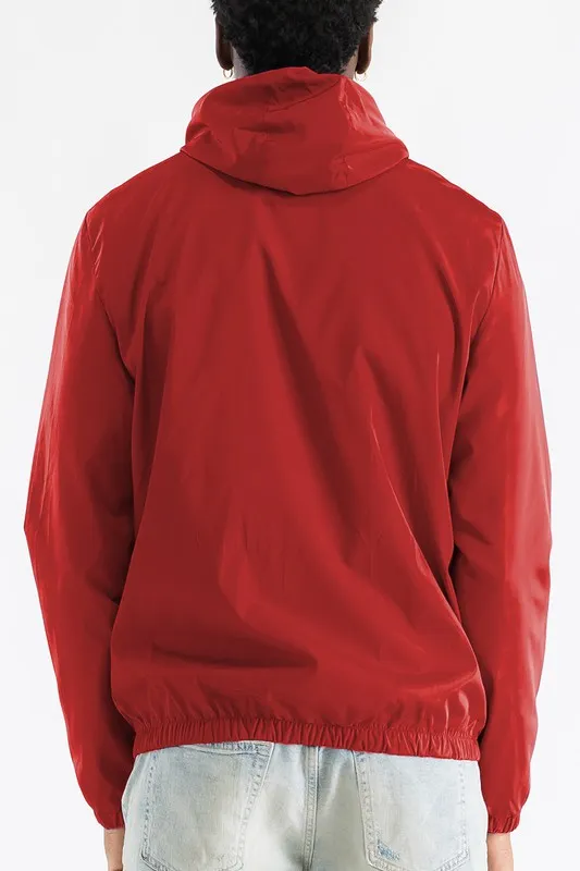Solid Hooded Lightweight Windreaker Jacket