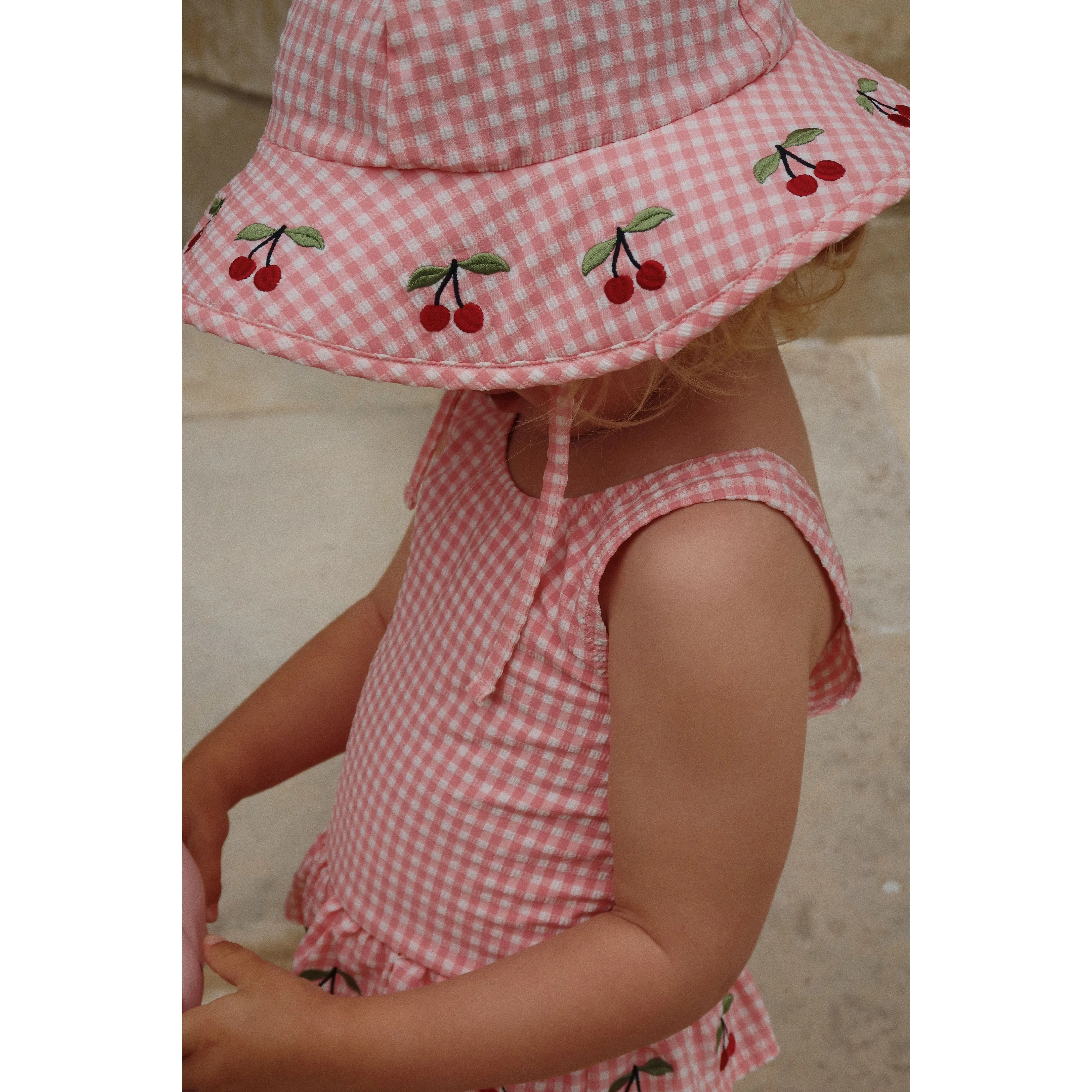 soline swimsuit - pink gingham