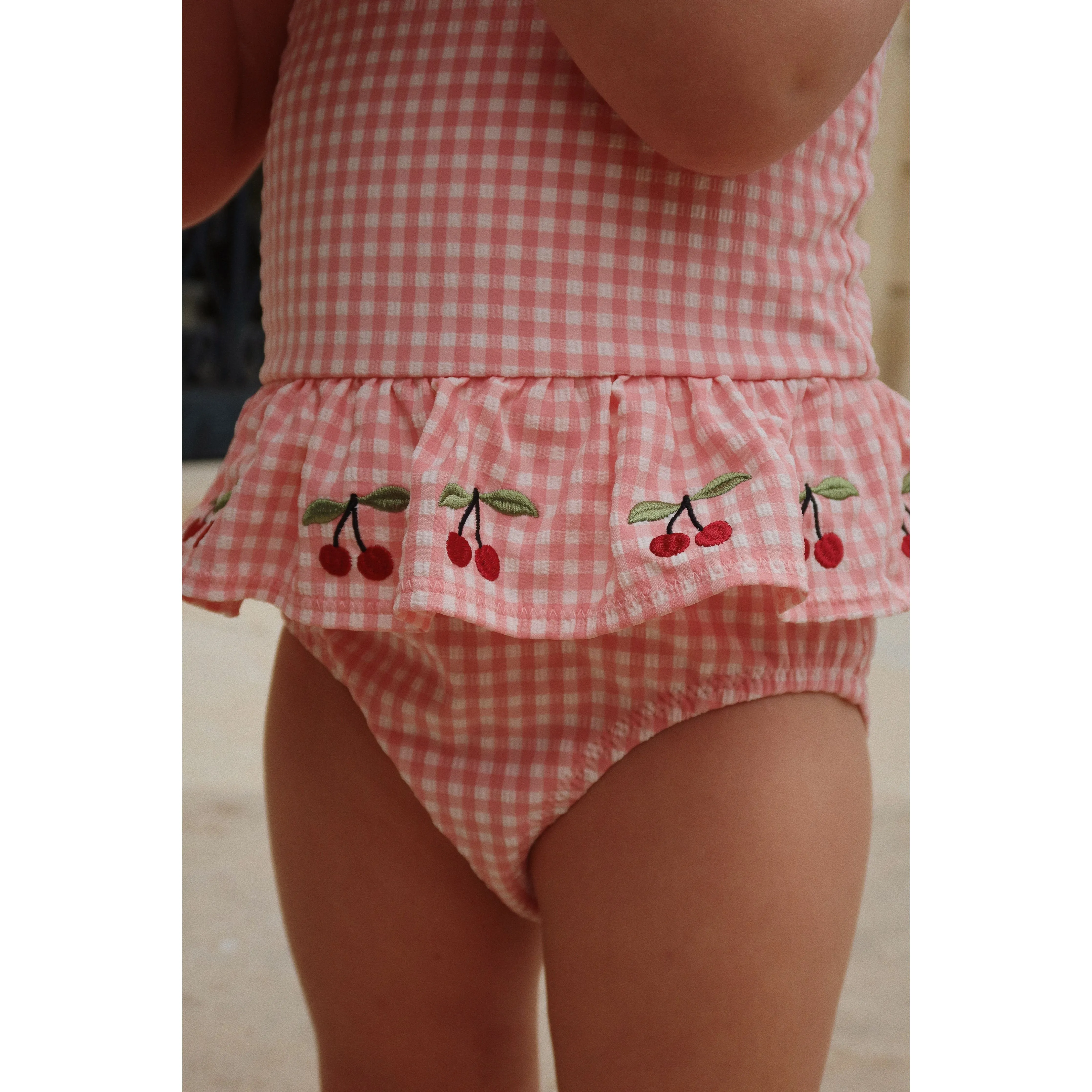soline swimsuit - pink gingham