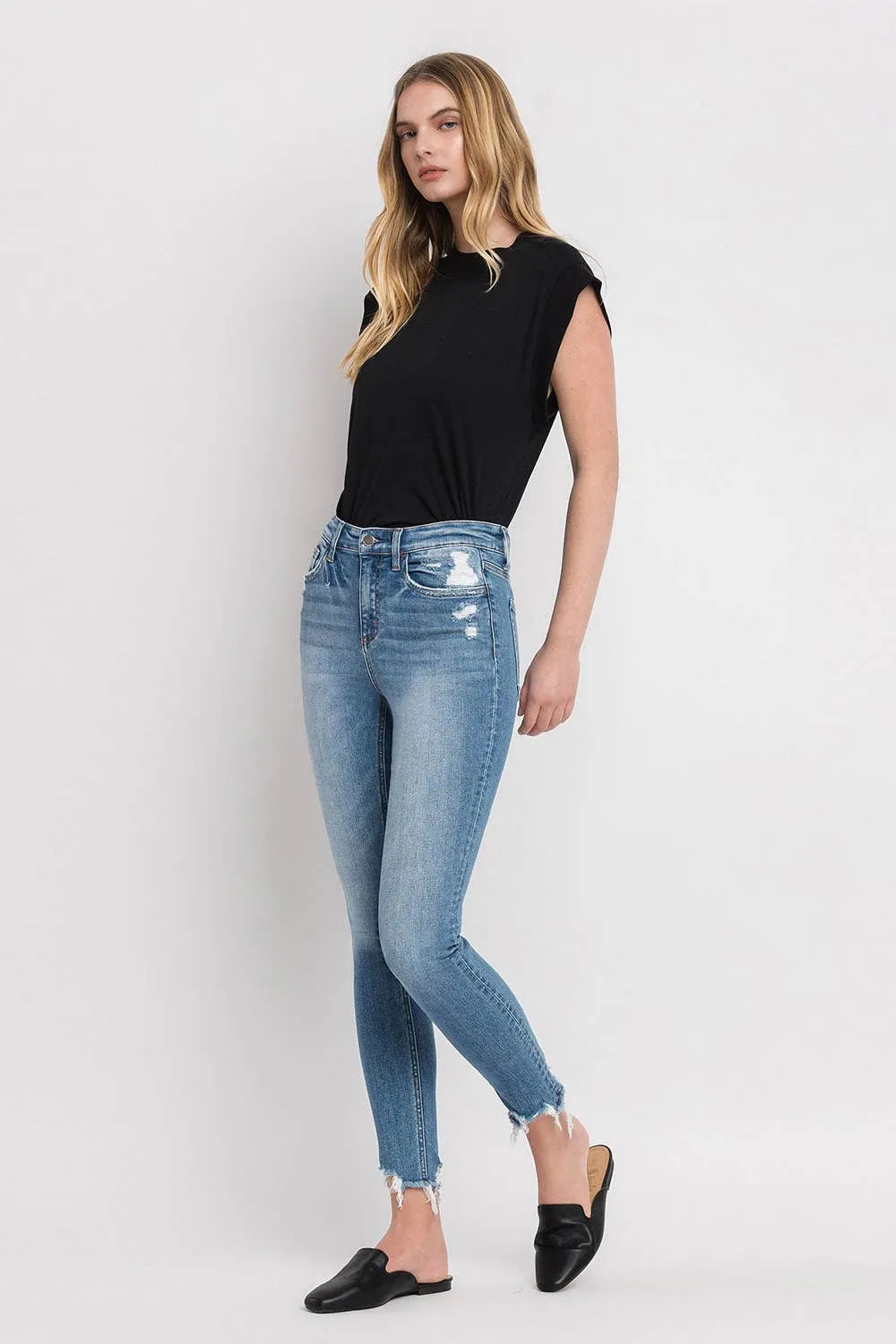 SOPHIA high rise ankle skinny