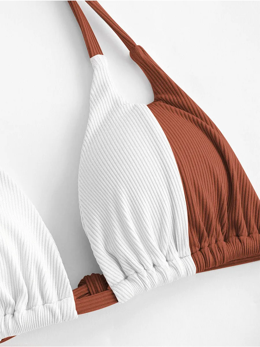 Spaghetti Straps In Clashing Colors
