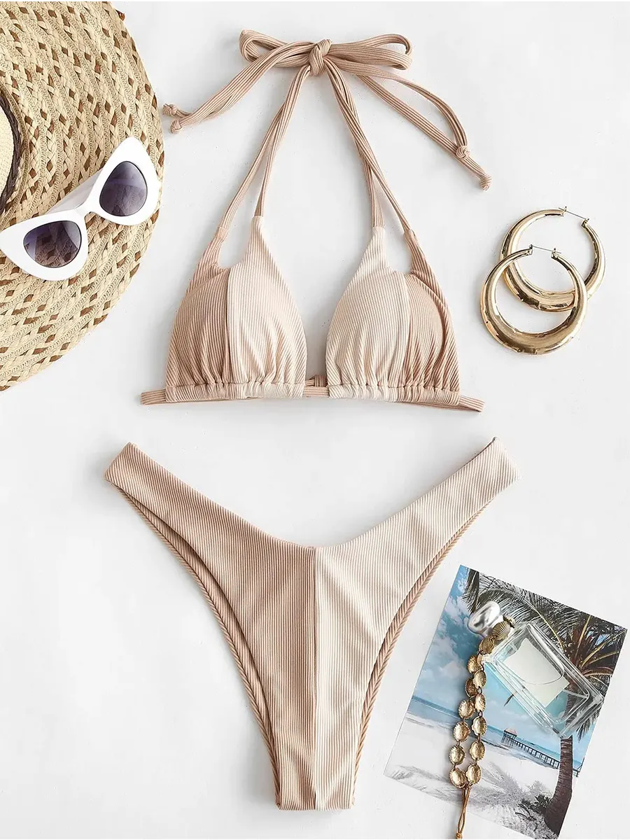 Spaghetti Straps In Clashing Colors