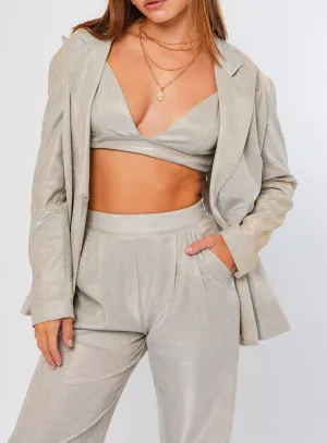 Sparkle Single Breasted Blazer