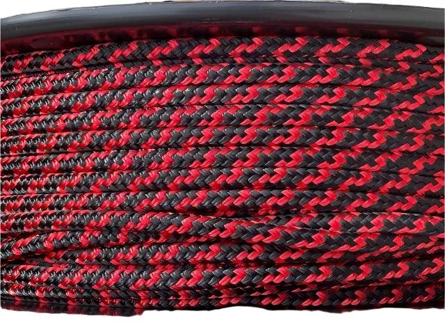 Spiral - Black-Red halter - 6mm