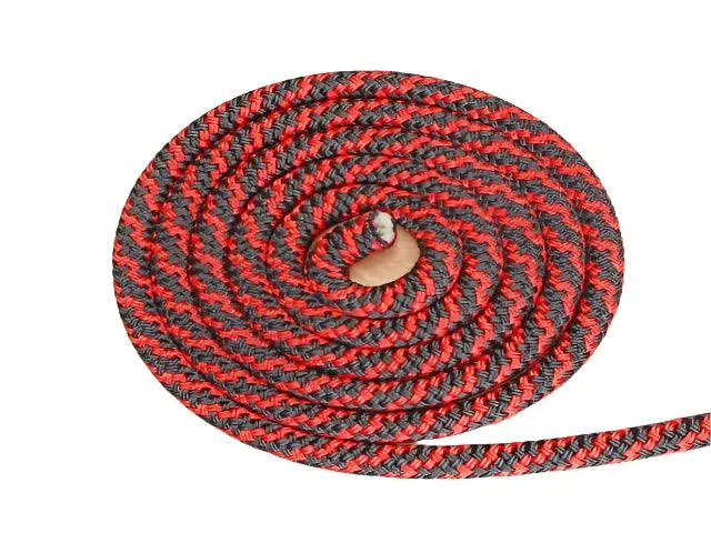 Spiral - Black-Red halter - 6mm