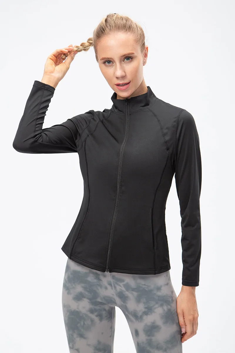 Stand Collar Full Zip Track Jacket