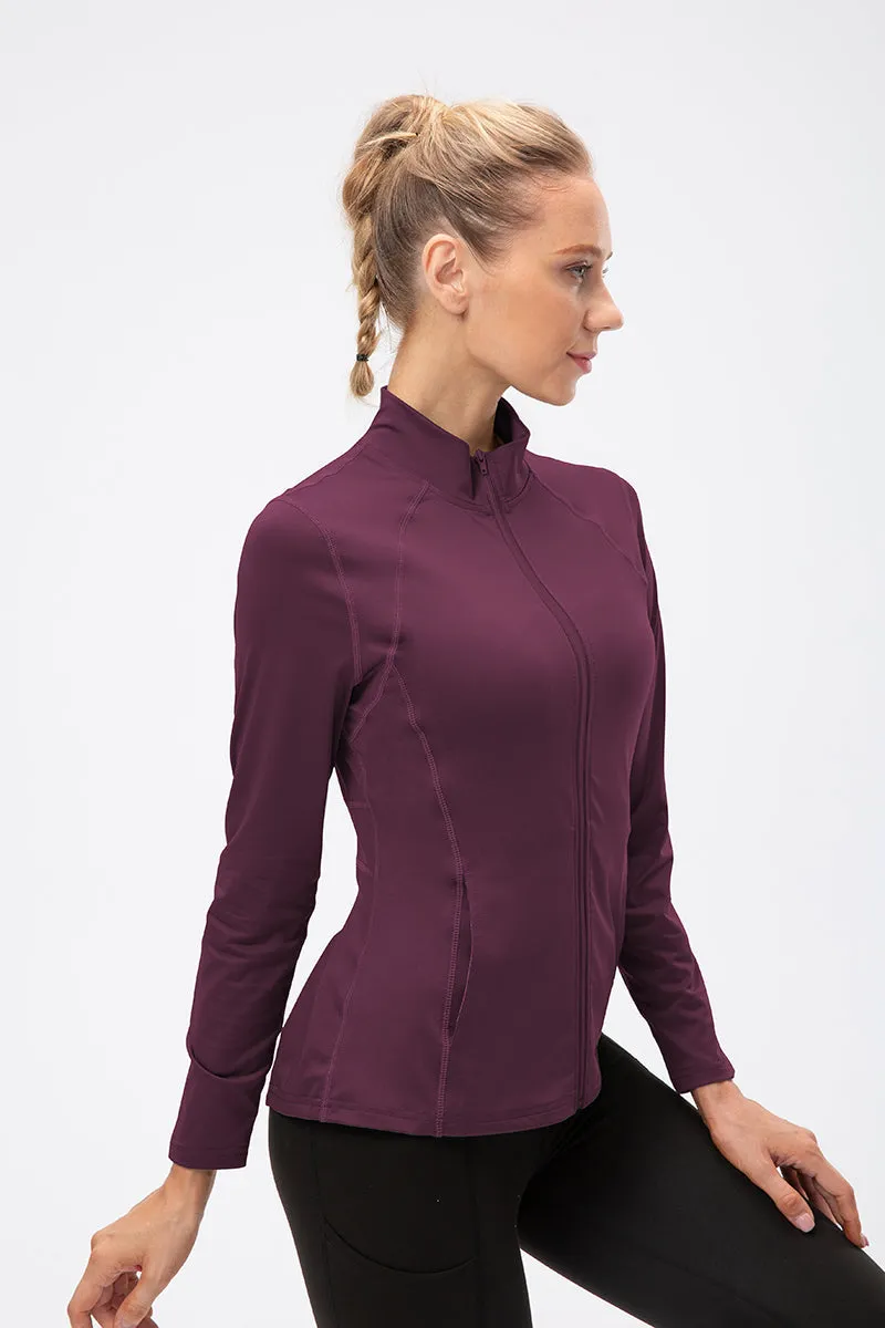 Stand Collar Full Zip Track Jacket