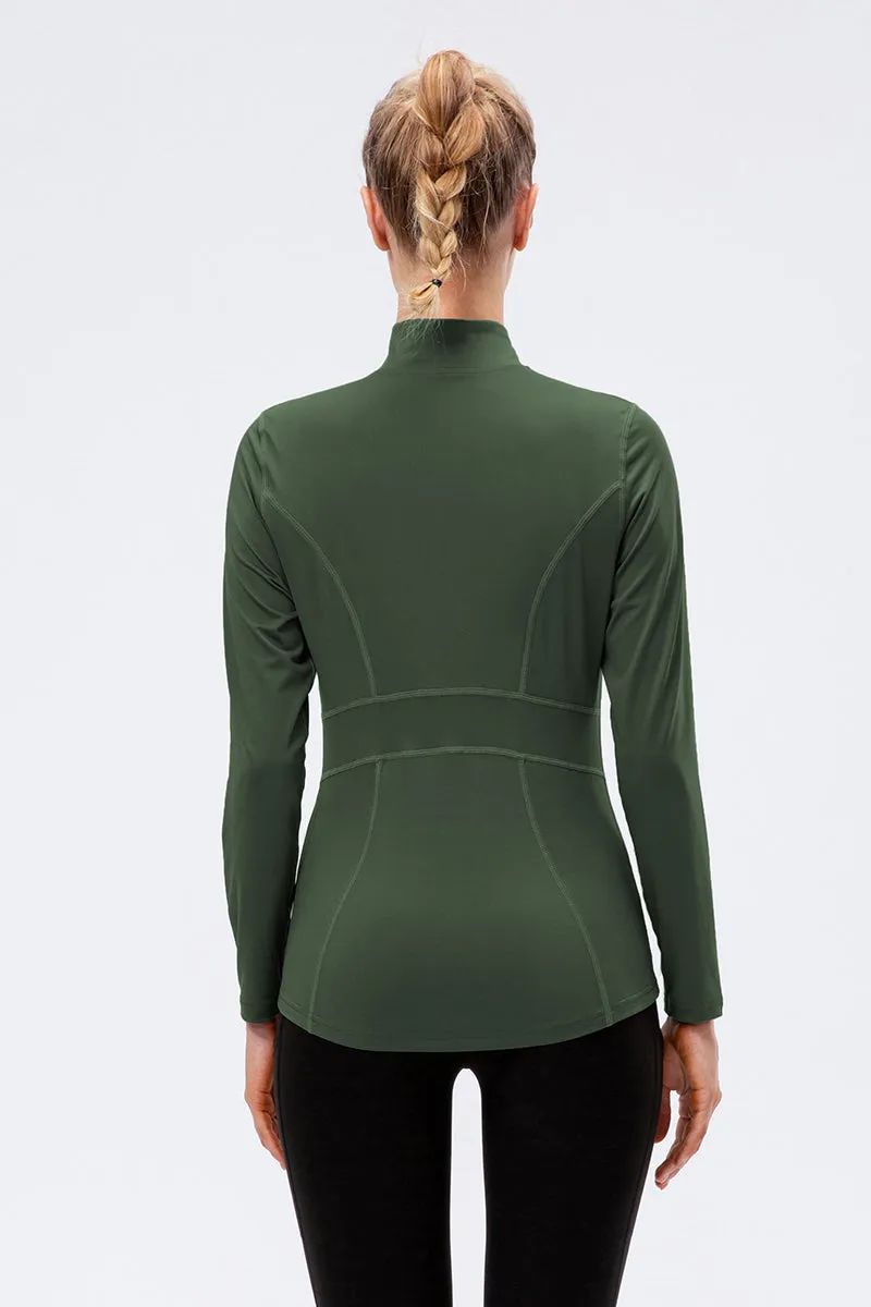 Stand Collar Full Zip Track Jacket