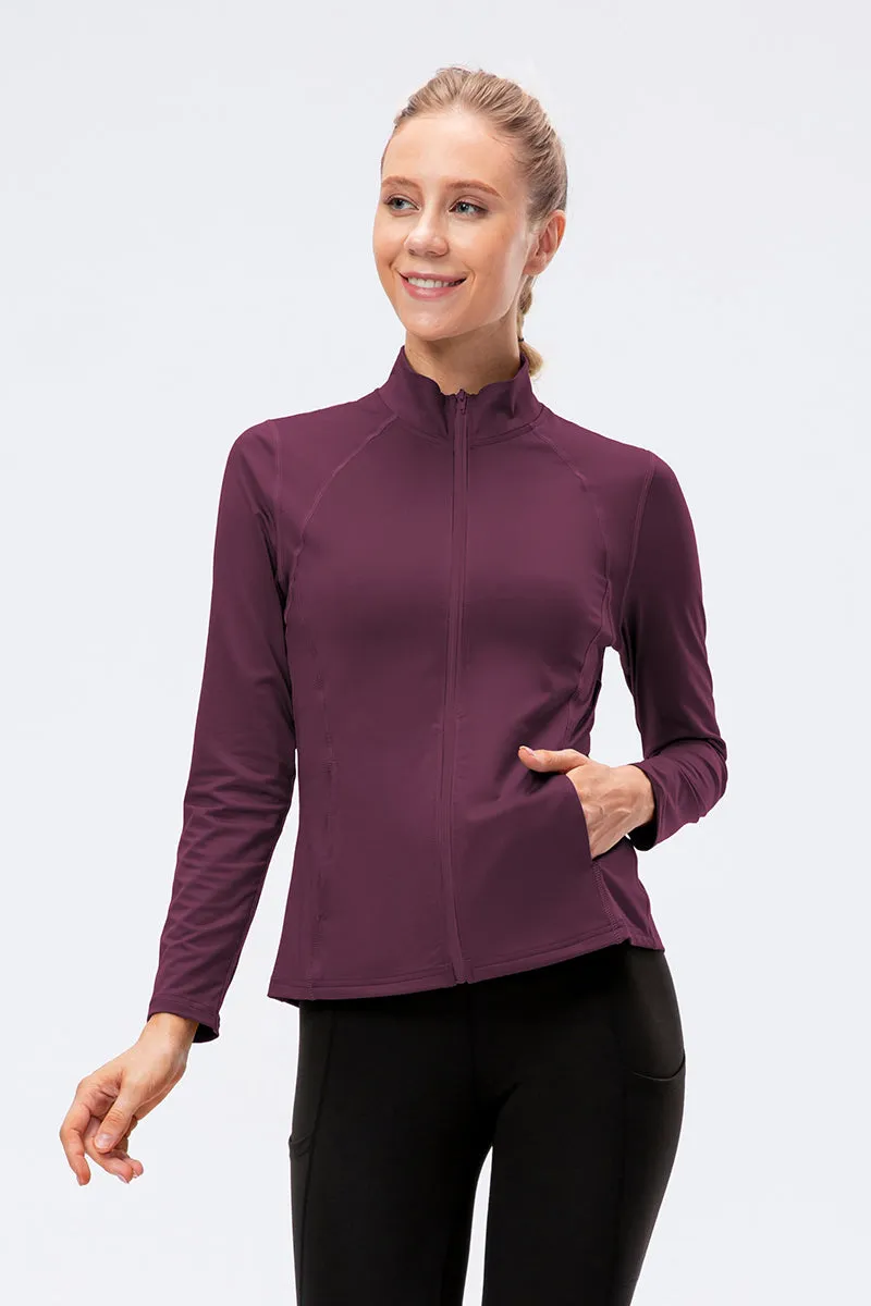 Stand Collar Full Zip Track Jacket