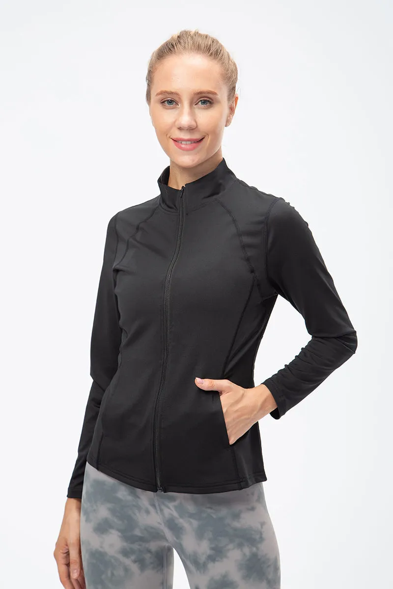 Stand Collar Full Zip Track Jacket
