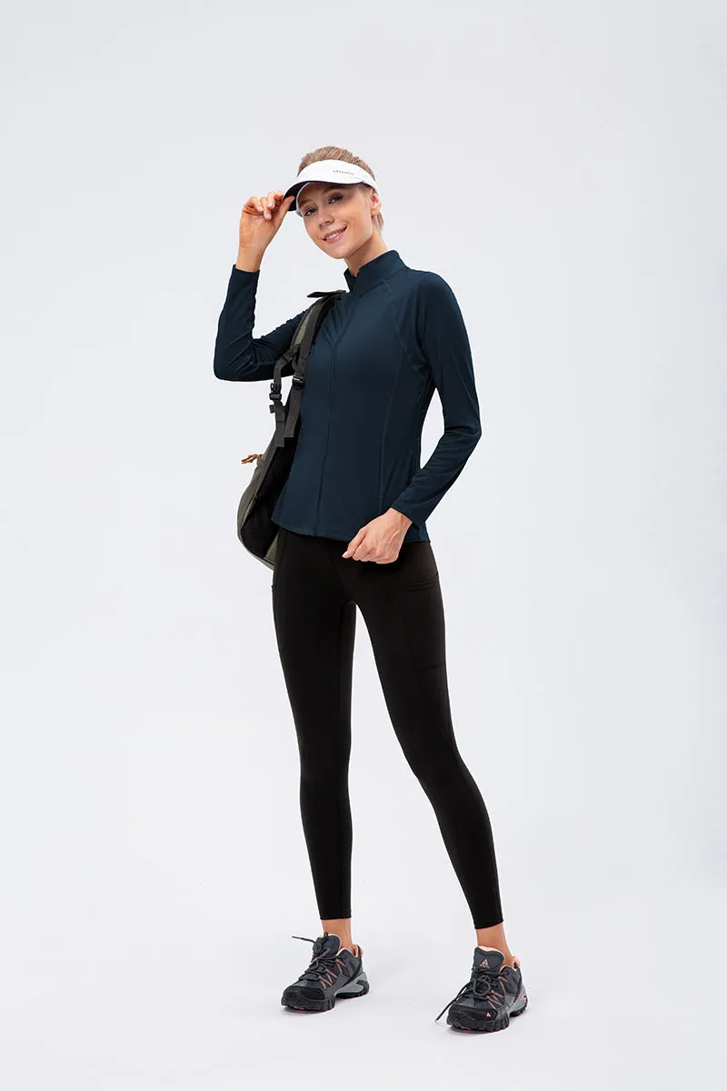 Stand Collar Full Zip Track Jacket