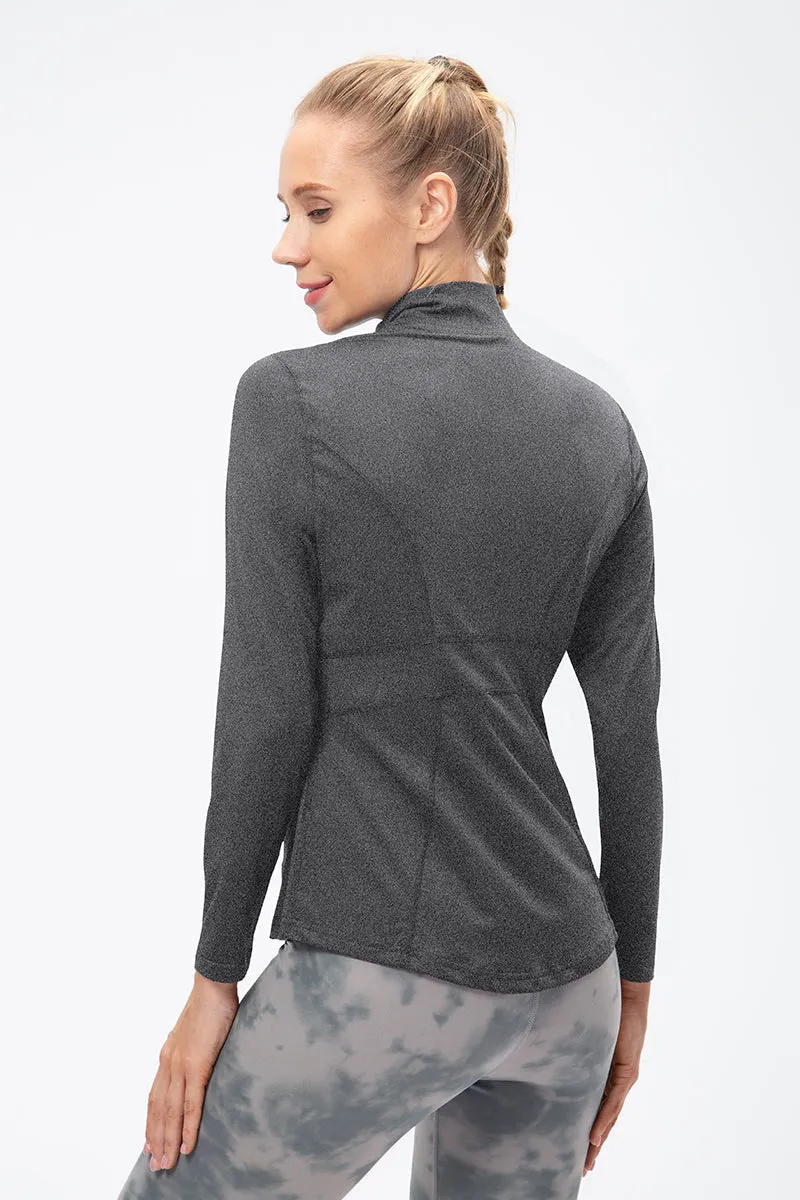 Stand Collar Full Zip Track Jacket