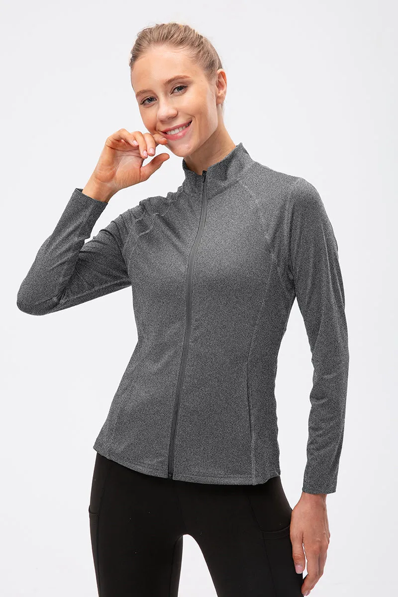 Stand Collar Full Zip Track Jacket