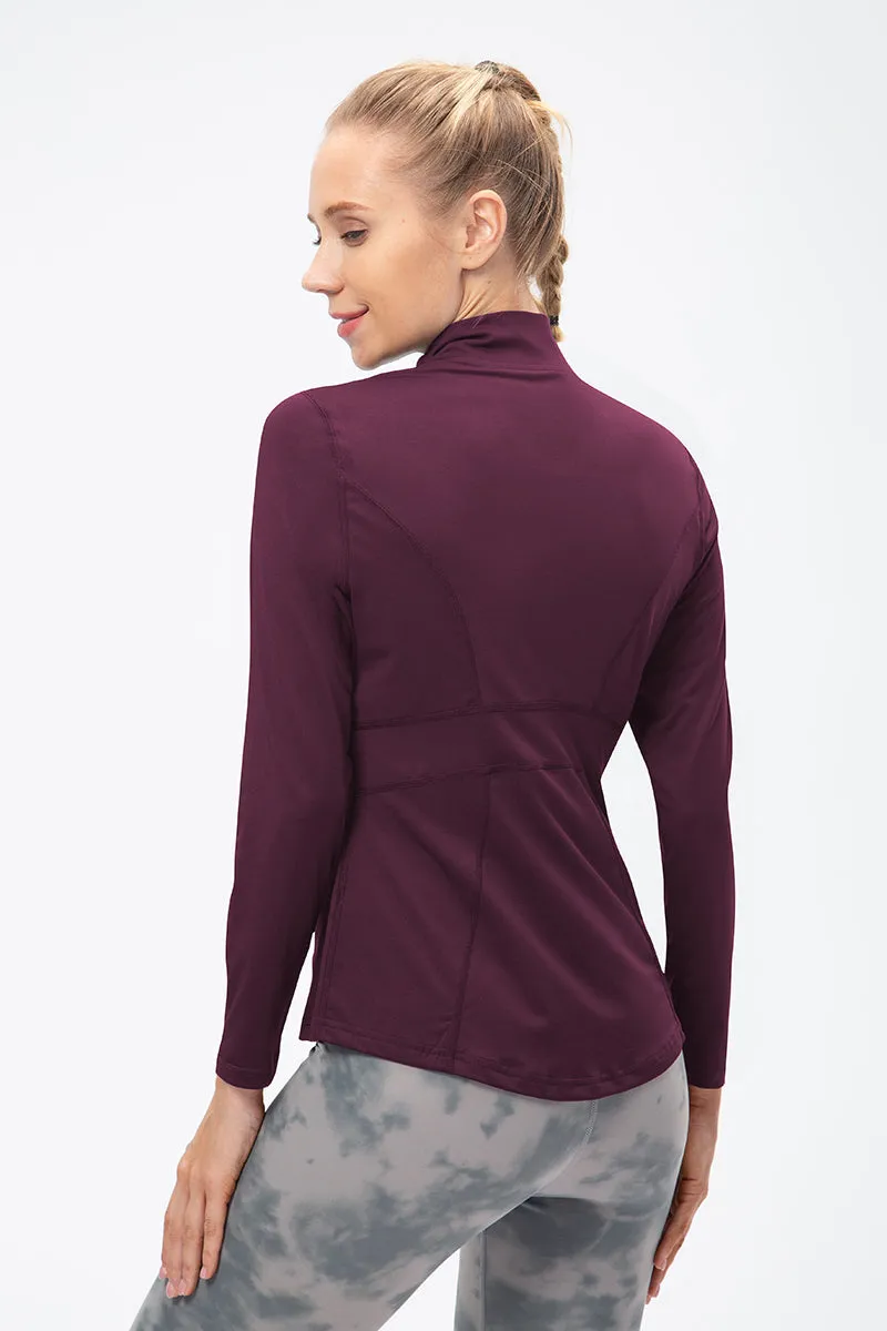Stand Collar Full Zip Track Jacket
