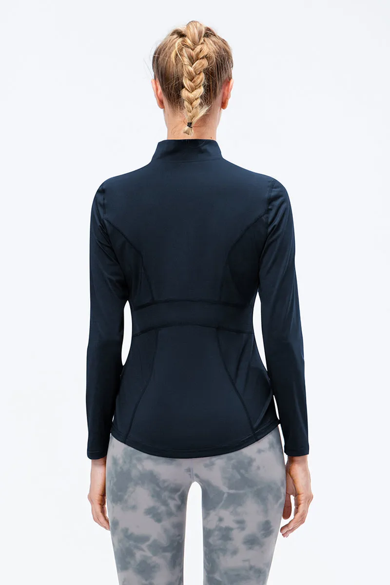 Stand Collar Full Zip Track Jacket