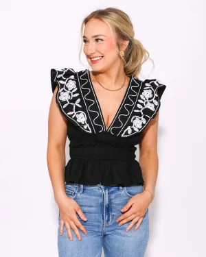 Stitched Grace Peplum Top