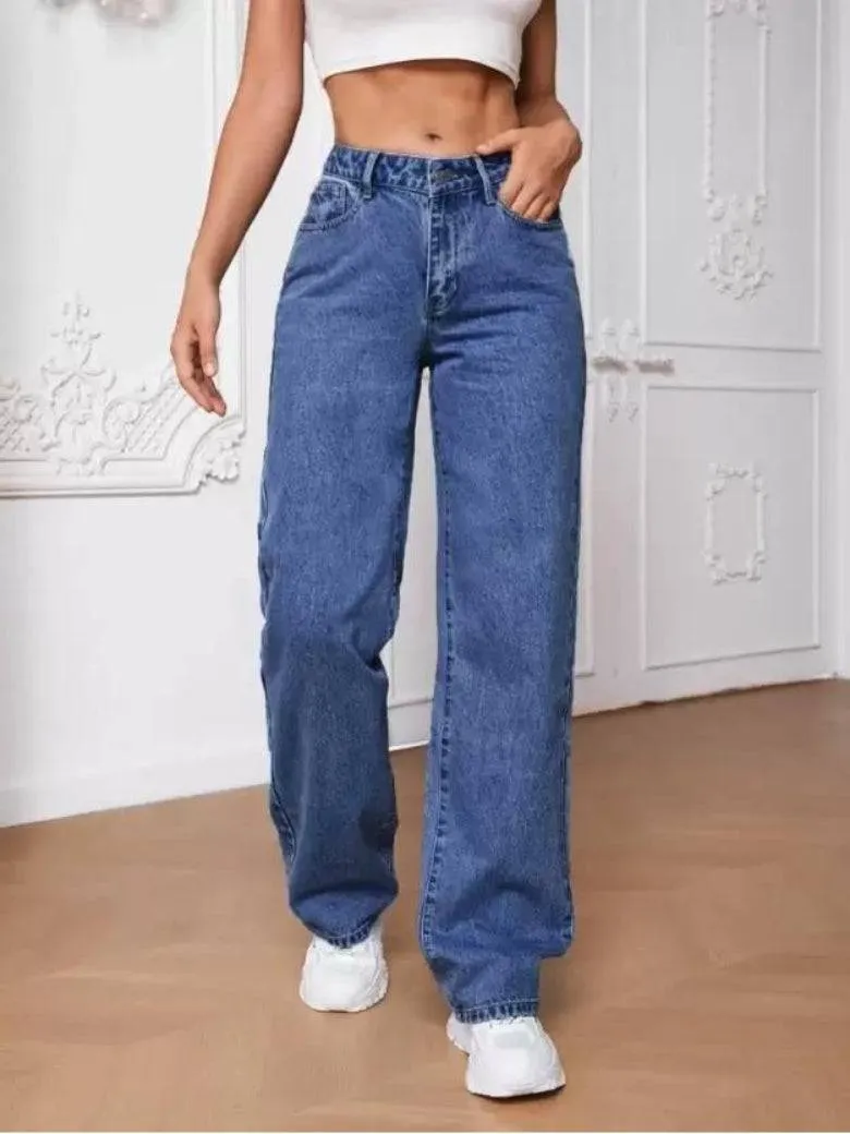 Stonewash Symphony Wide Leg Jeans