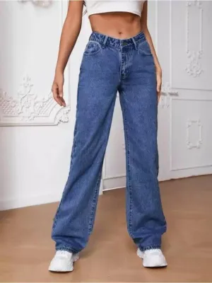 Stonewash Symphony Wide Leg Jeans