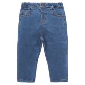 Straight Leg Jeans - Mid Denim
