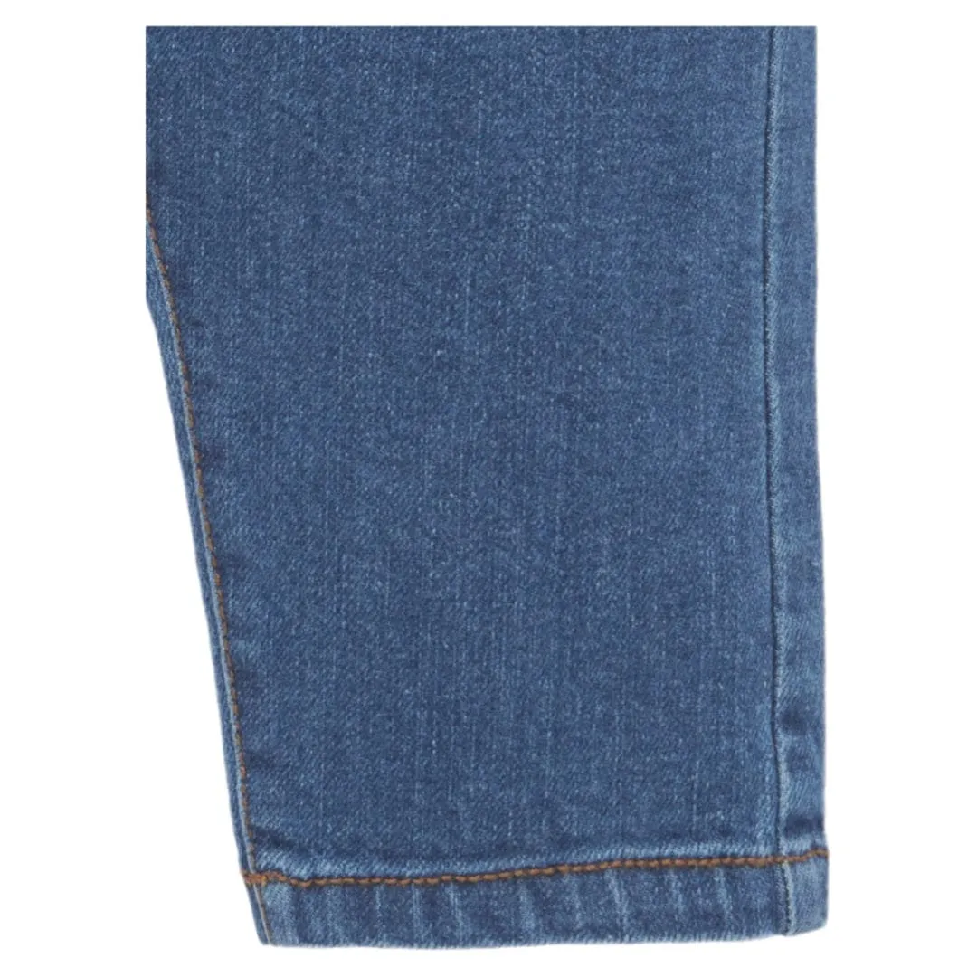Straight Leg Jeans - Mid Denim