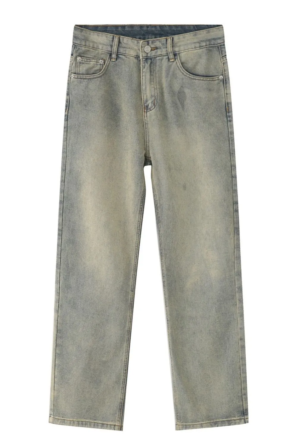Straight Leg Jeans with Pockets
