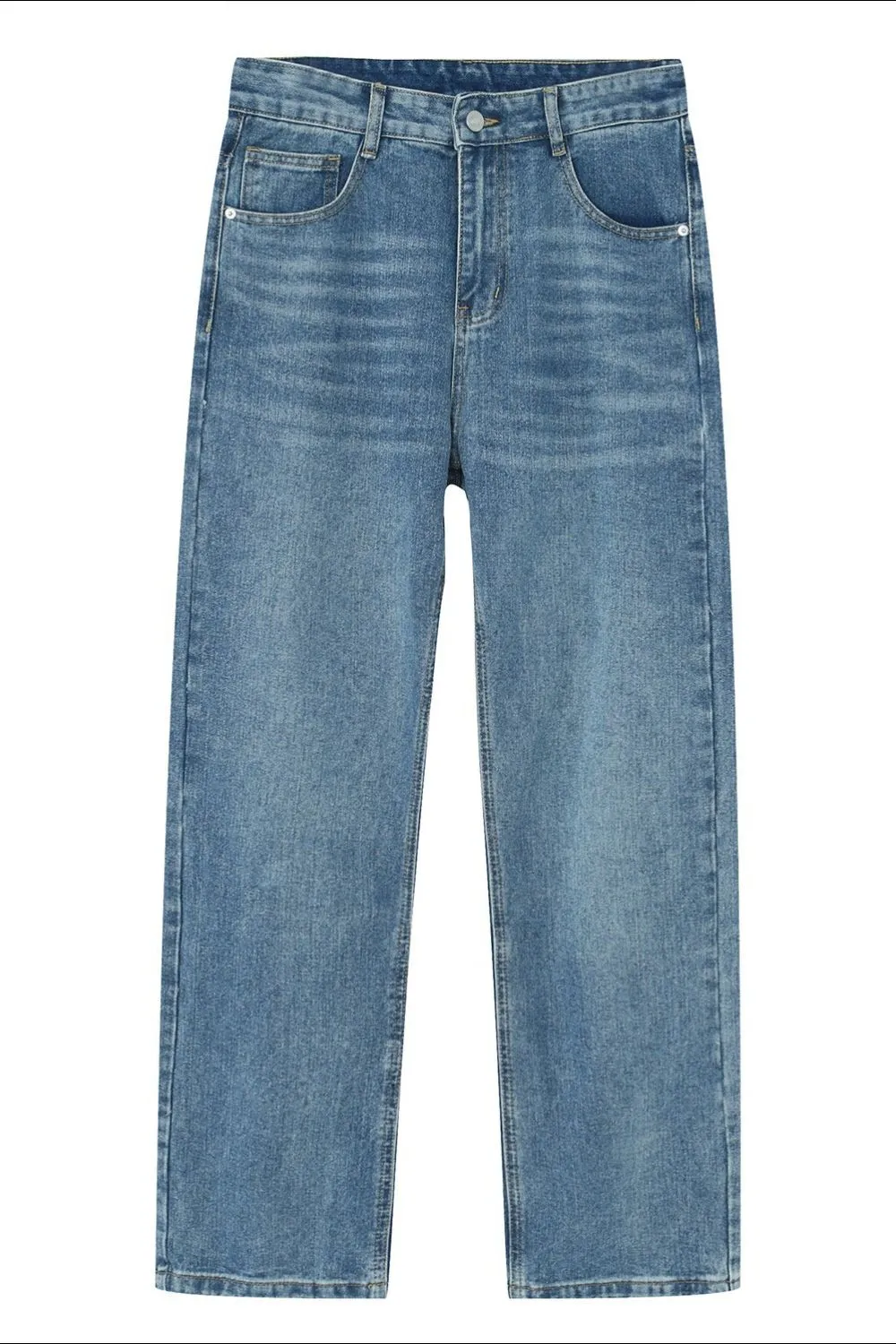 Straight Leg Jeans with Pockets