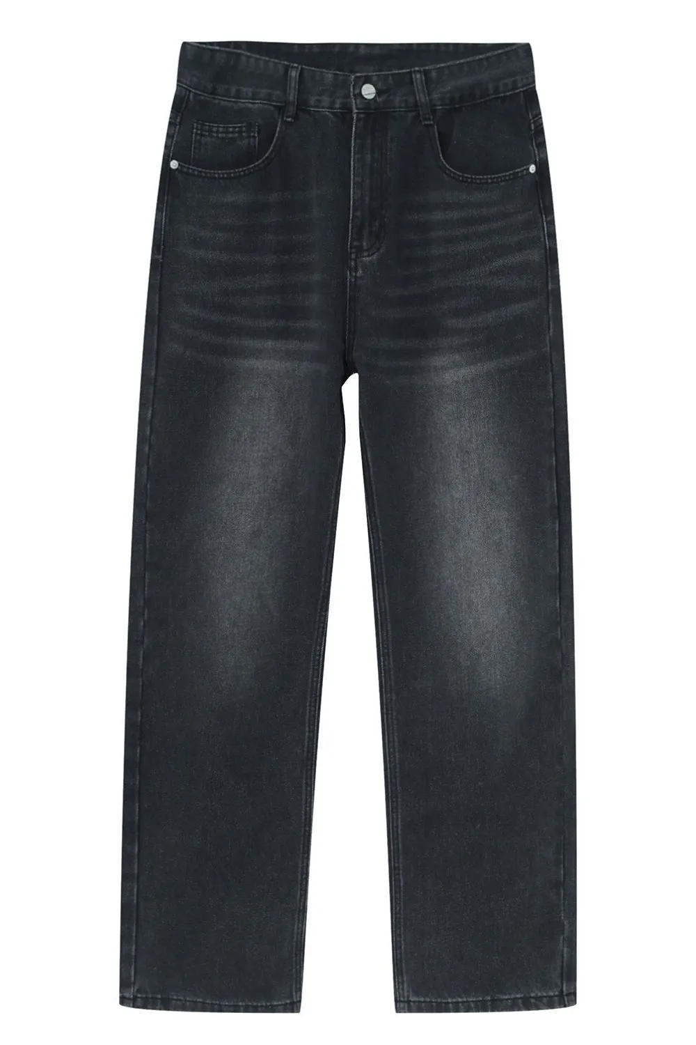 Straight Leg Jeans with Pockets