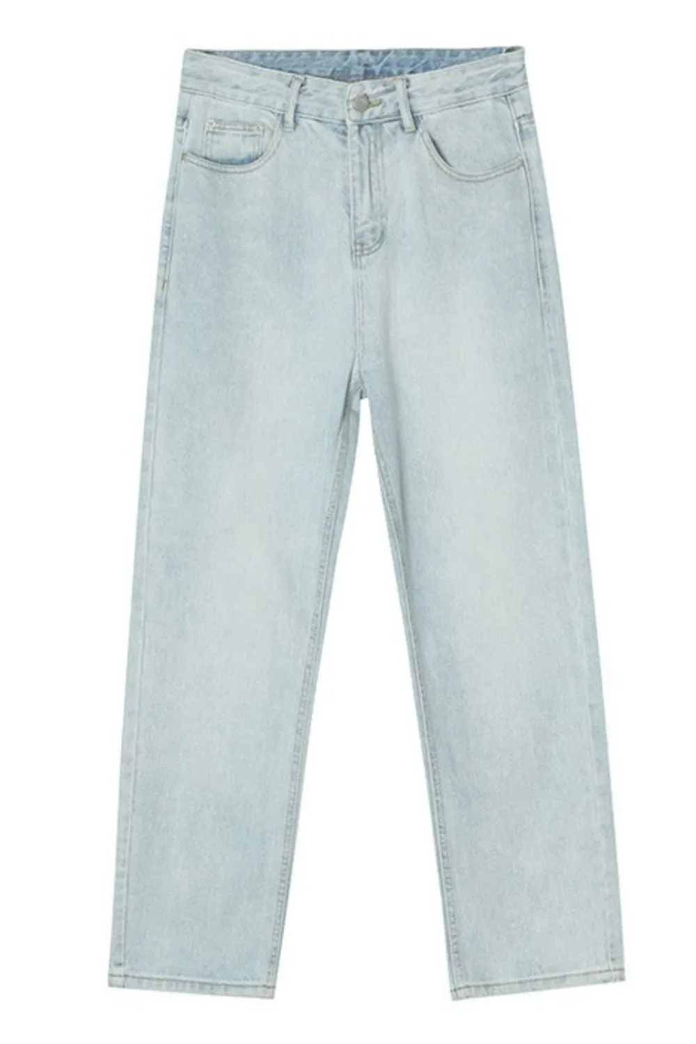 Straight Leg Jeans with Pockets
