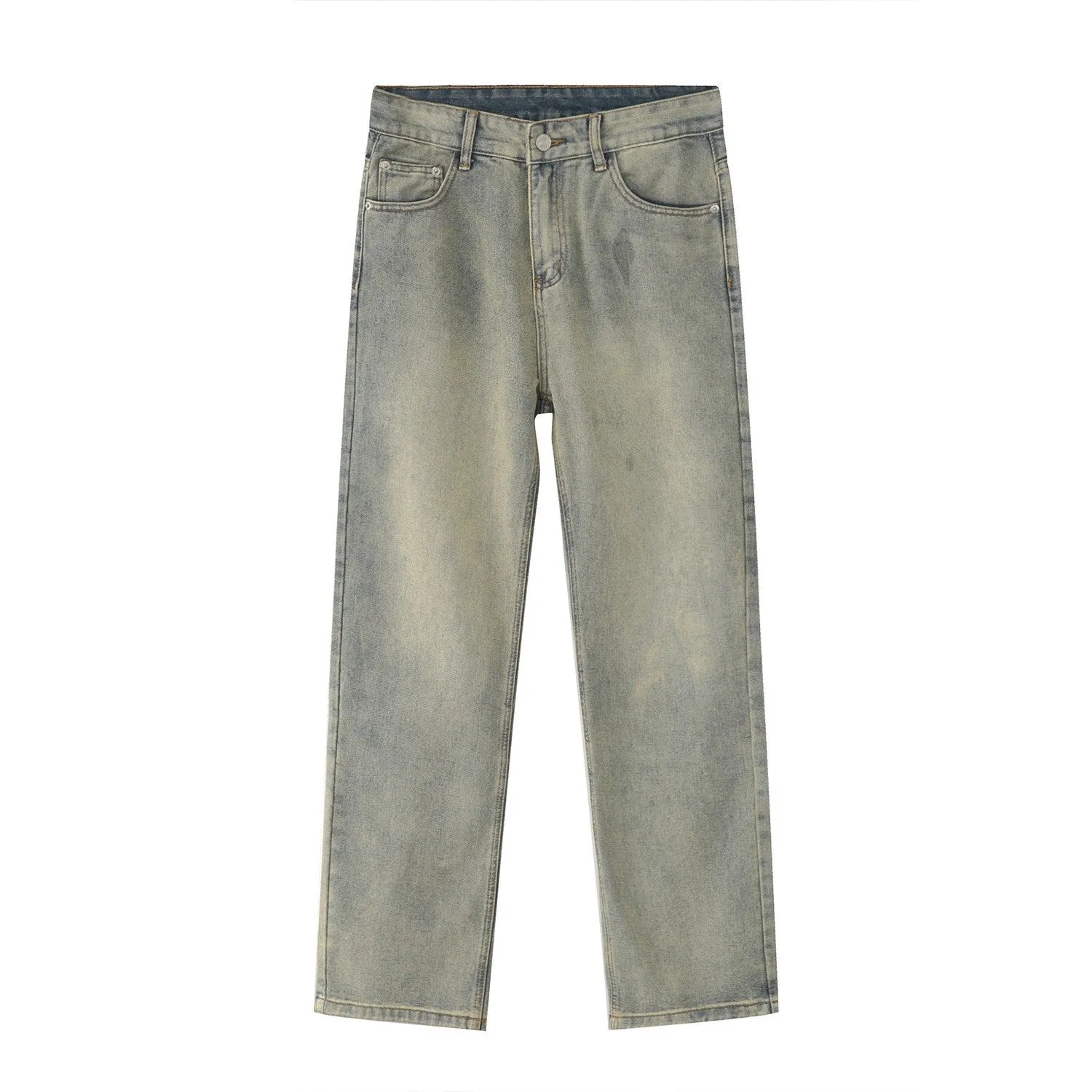 Straight Leg Jeans with Pockets