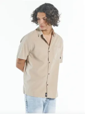 Stranded Cord SS Shirt Aged Tan
