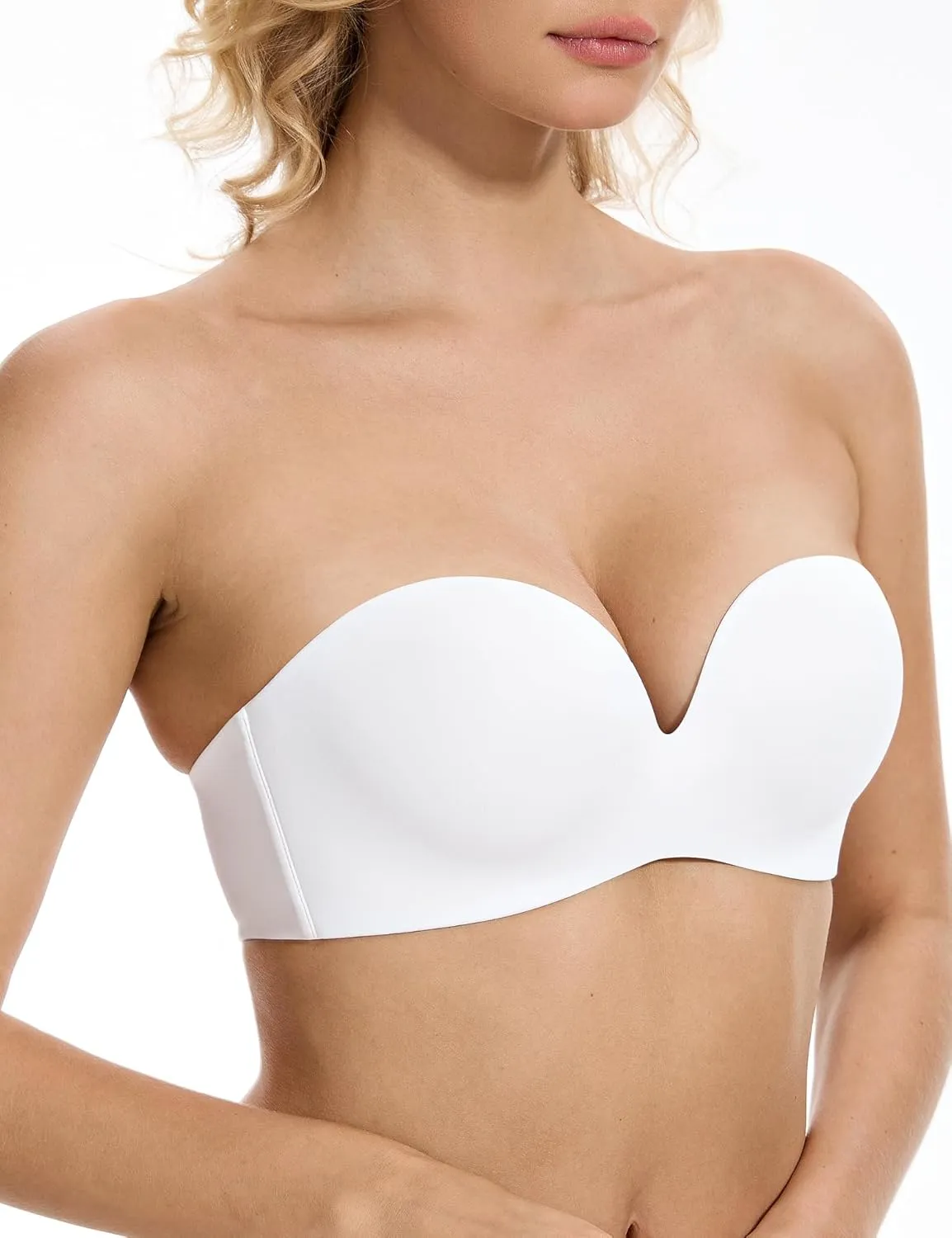 Strapless Push-Up Seamless Lift with Convertible Straps Bra