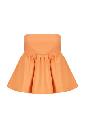 Strapless Ruffled Top