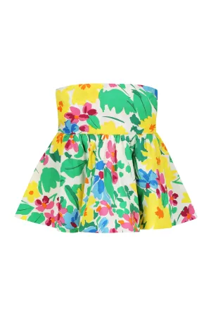 Strapless Ruffled Top