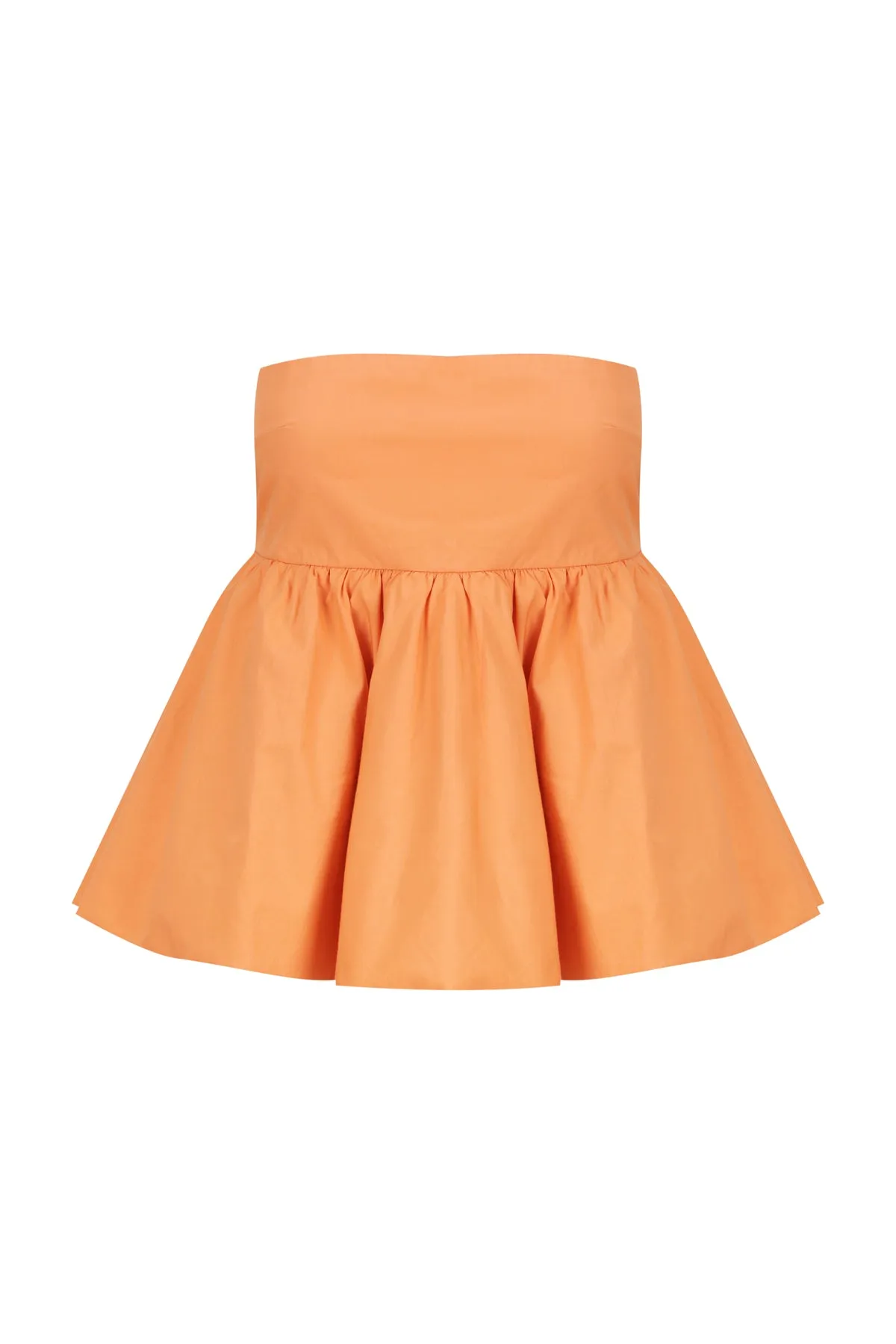 Strapless Ruffled Top