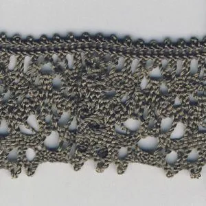 Stretch Torchon Lace #102 Carbon Gray