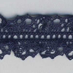 Stretch Torchon Lace #47 Night Blue
