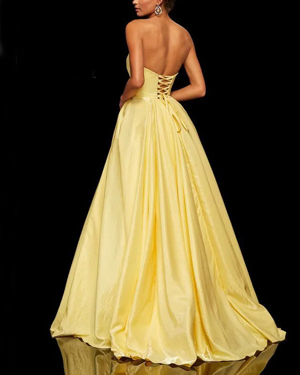Stunning 2019 Burgundy Satin Prom Dresses Sweetheart Long Ball Gown for Party Corset Back