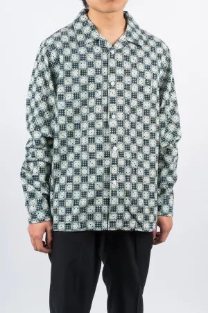 STUSSY DICE CHECKER SHIRT INDIGO
