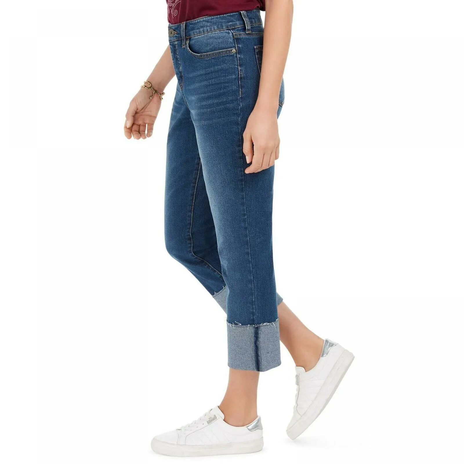 Style & Co. Women's High Rise Crop Straight Leg Jeans