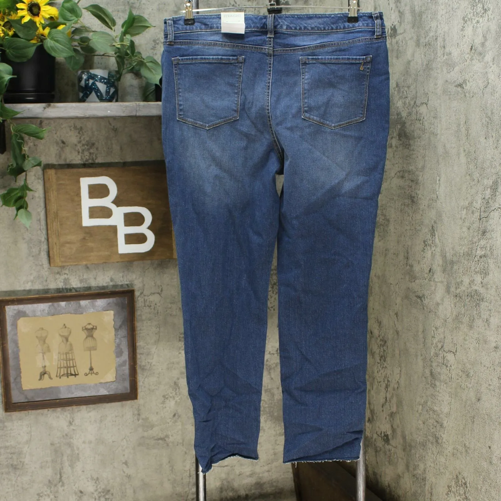 Style & Co. Women's High Rise Crop Straight Leg Jeans