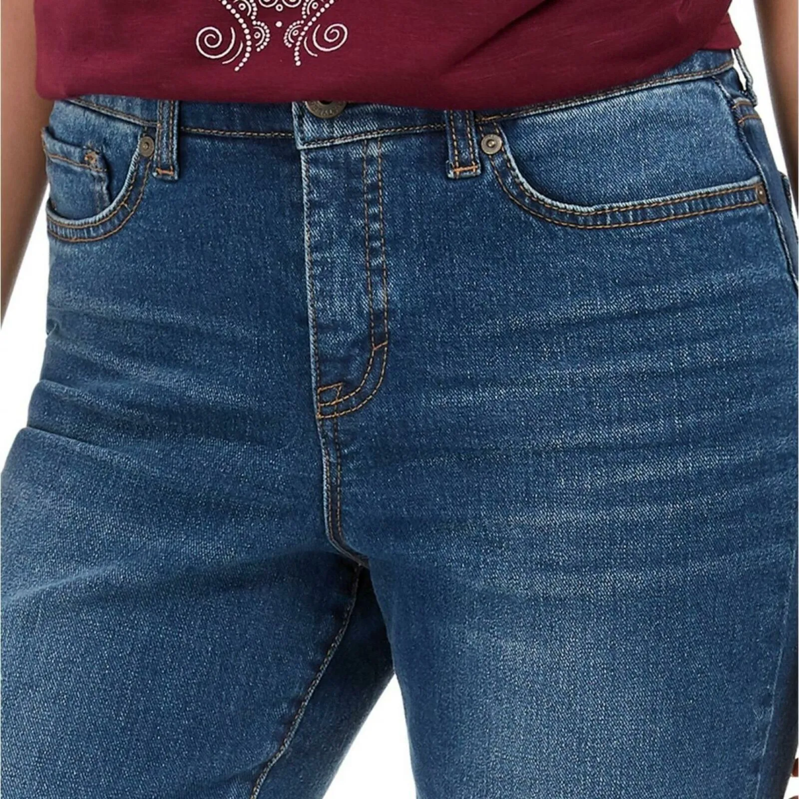 Style & Co. Women's High Rise Crop Straight Leg Jeans