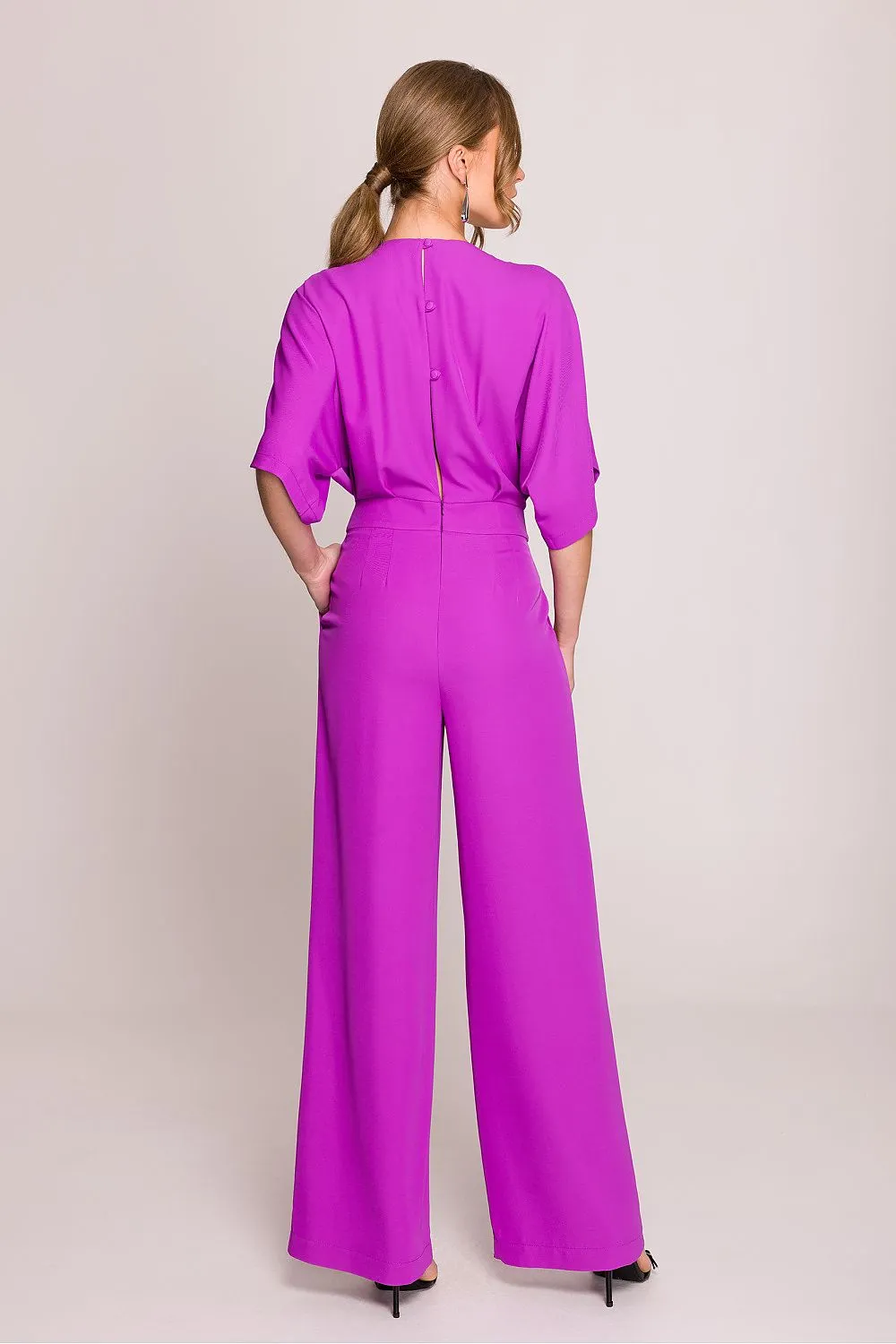 Stylish elegant women's slightly flared jumpsuit